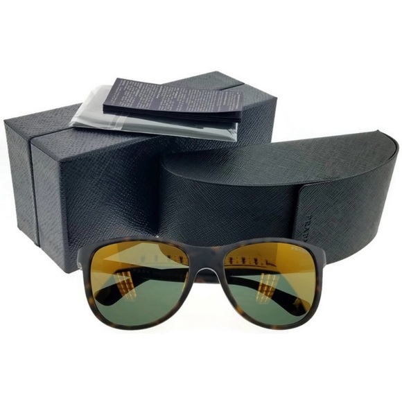 PR20SS-HAQ5P0 Oval Men’s Havana Frame Sunglasses - Picture 2 of 3